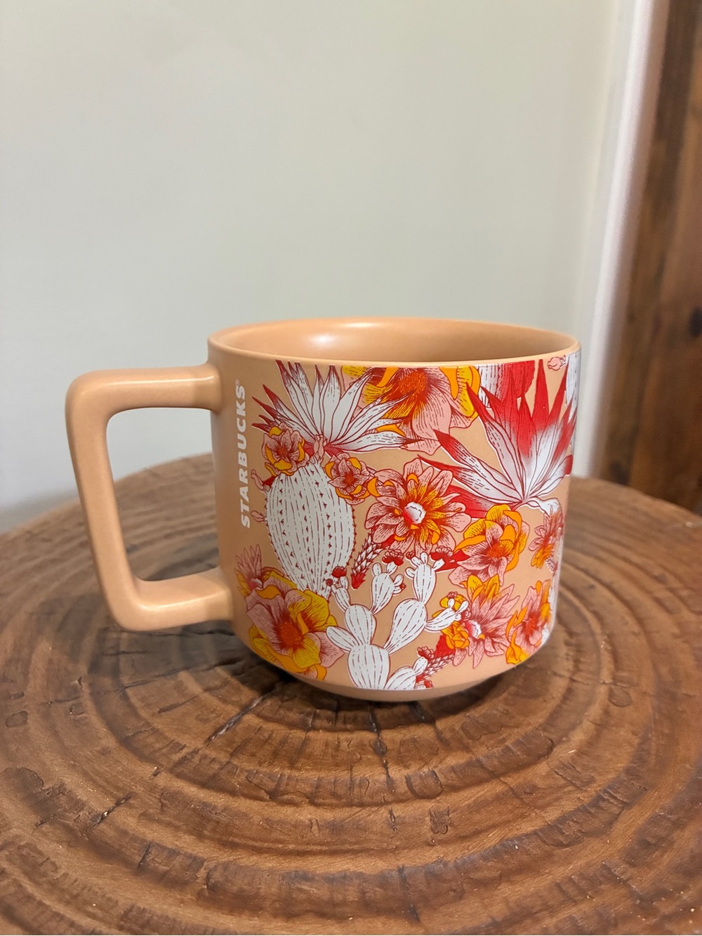 Starbucks 2019 Cactus & Flowers Mug In Terracotta 14oz NWOT No Box Retired Rare